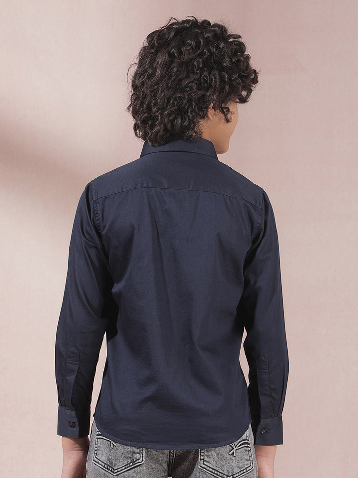 Blue 100% Cotton Shirt