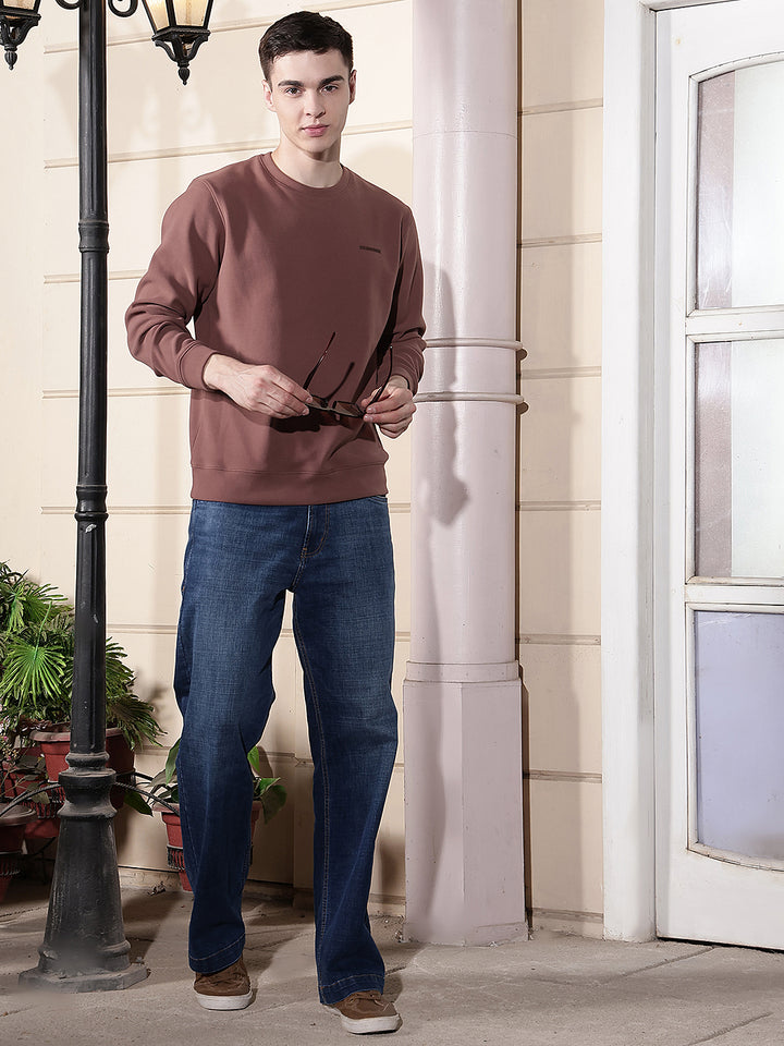 Relaxed Cocoa Brown Sweatshirt