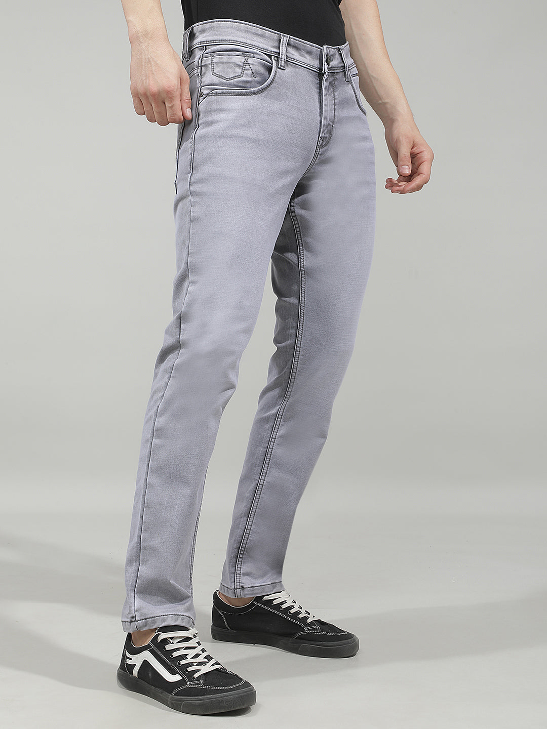 Sleek Fog Grey Jeans