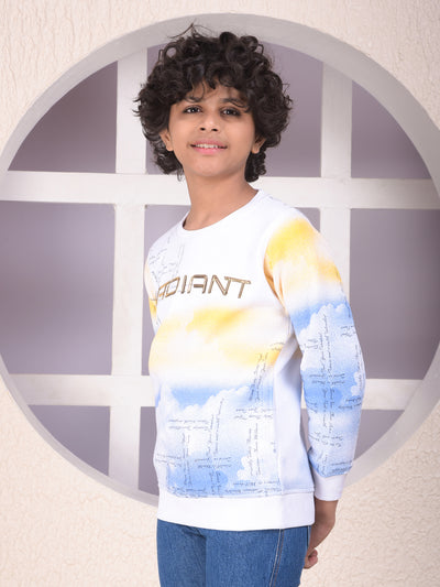 Multi-Color Abstract Print Sweatshirt