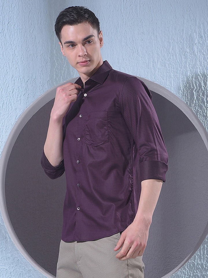 Rich Wine Casual Shirt