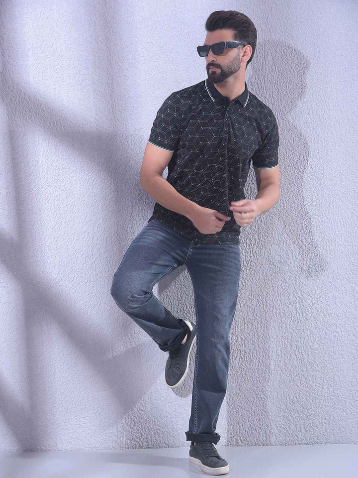 Black Printed T-Shirt