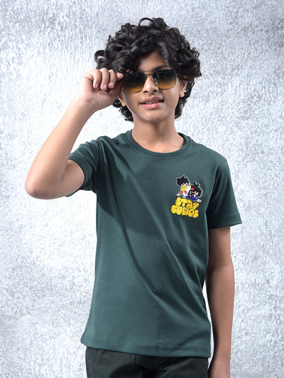 Green Graphic Print T-Shirt