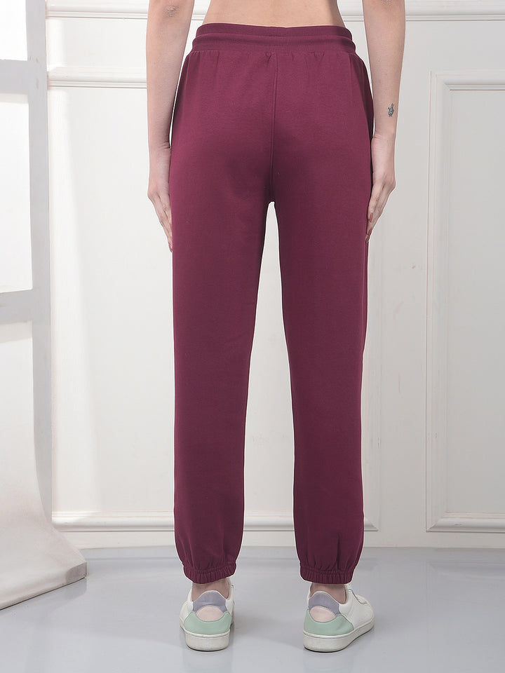 Comfy Wine Fleece Joggers