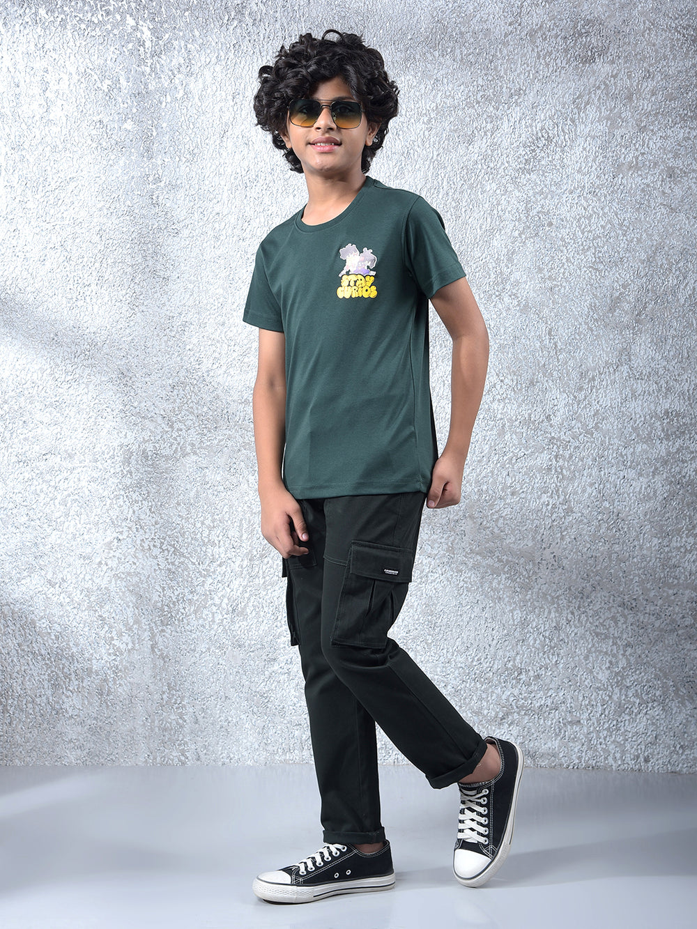 Green Graphic Print T-Shirt