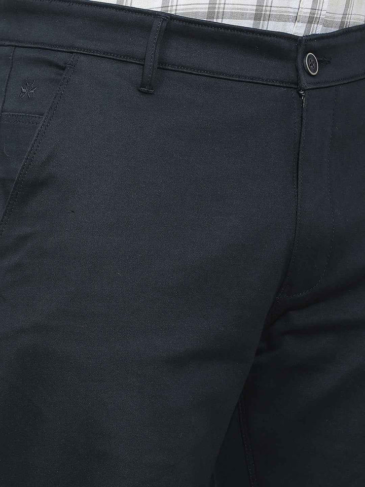 Navy Blue Straight Trousers