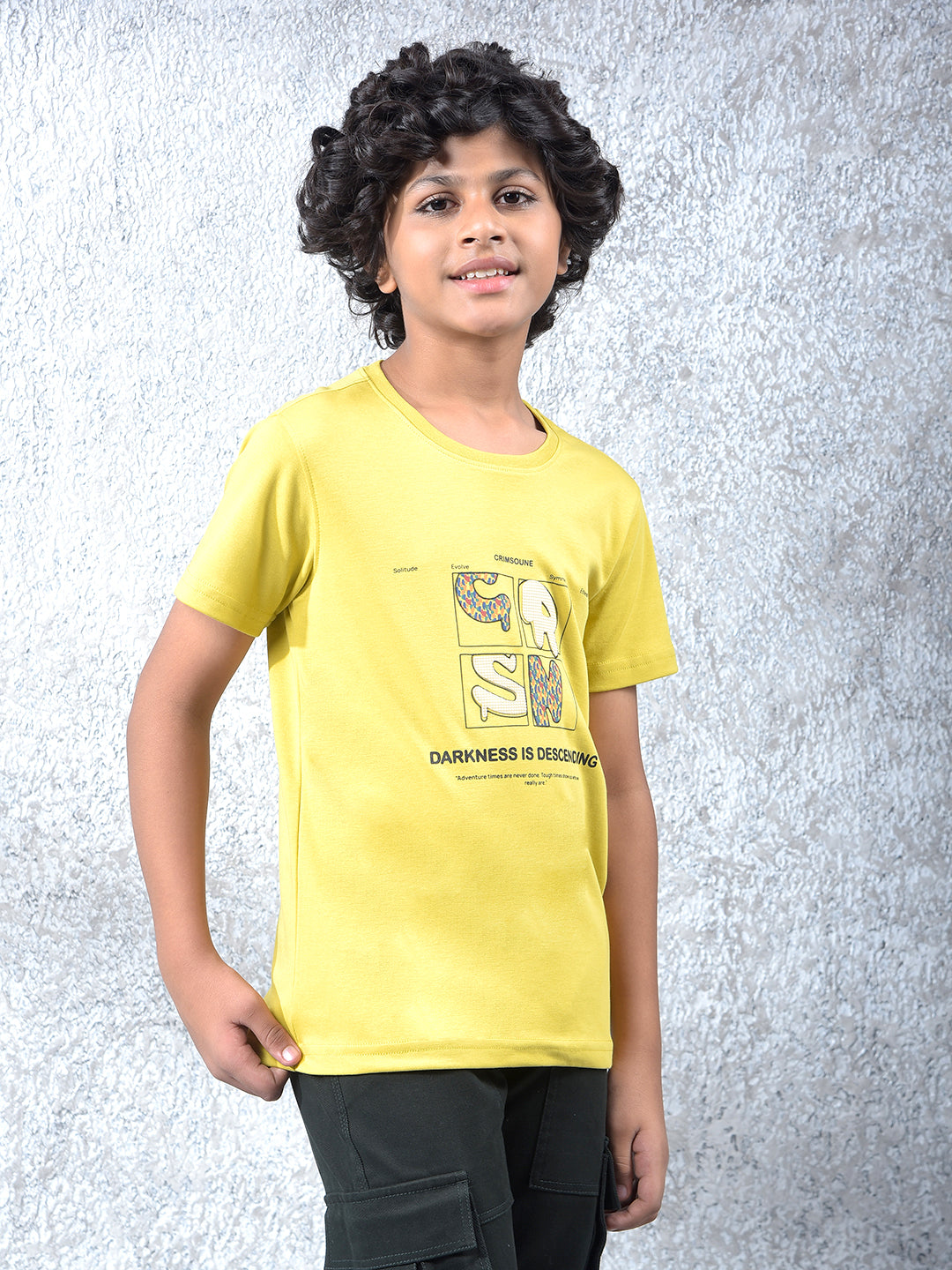 Mustard Embroidered T-Shirt