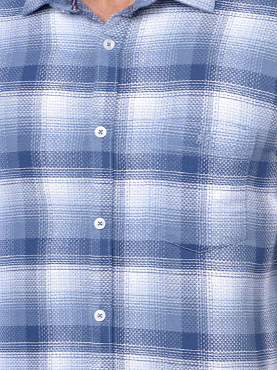 Grey Checked 100% Cotton Shirt