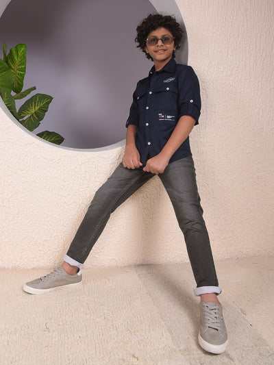 Blue Trendy Shirt