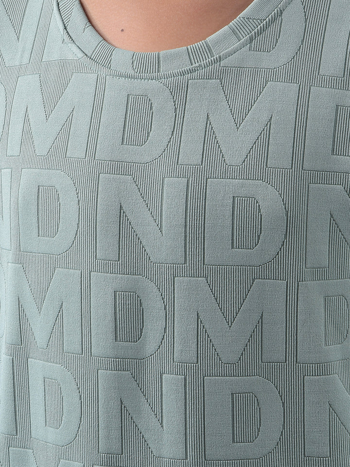 Elite Edge Green Jacquard T-Shirt