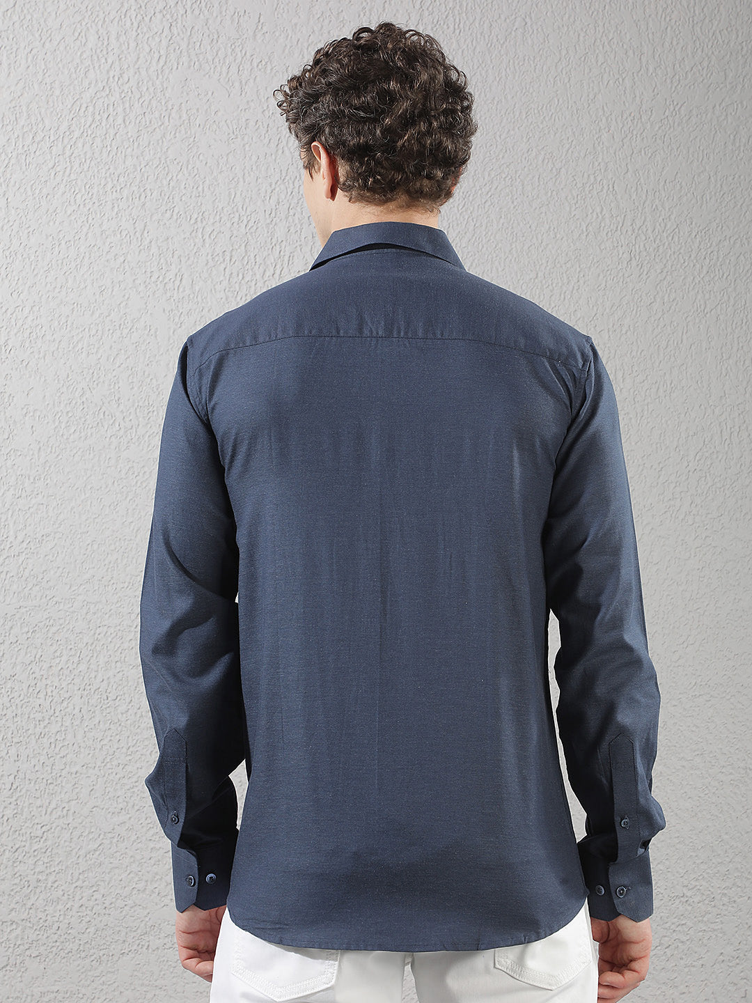 Navy Blue 100% Cotton Shirt