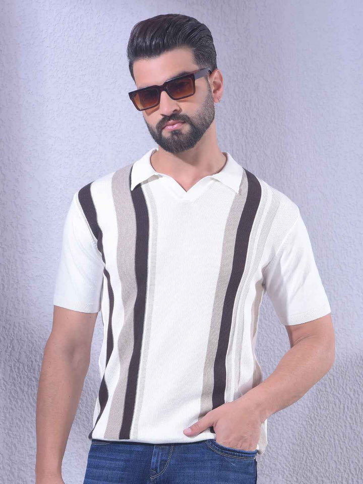 Multicolor Vertical Stripes T-Shirt