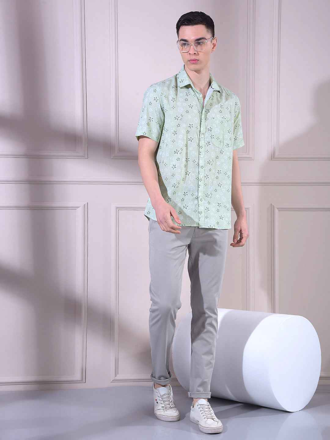 Grey Chinos Trousers