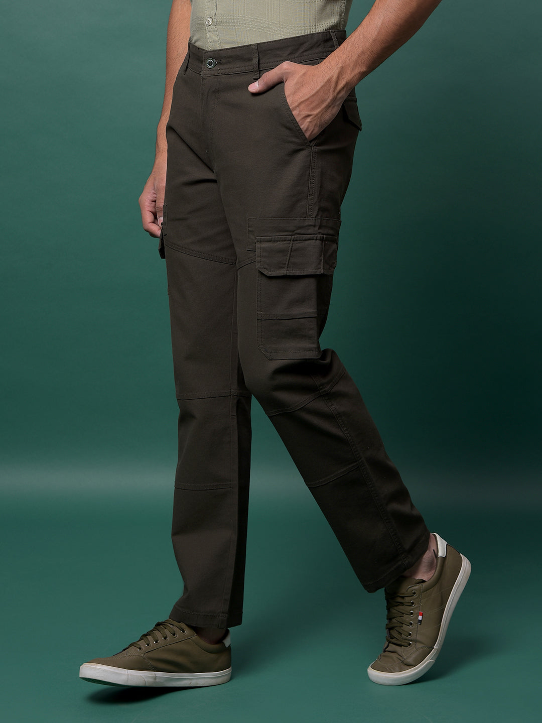 Olive Cargo Trousers