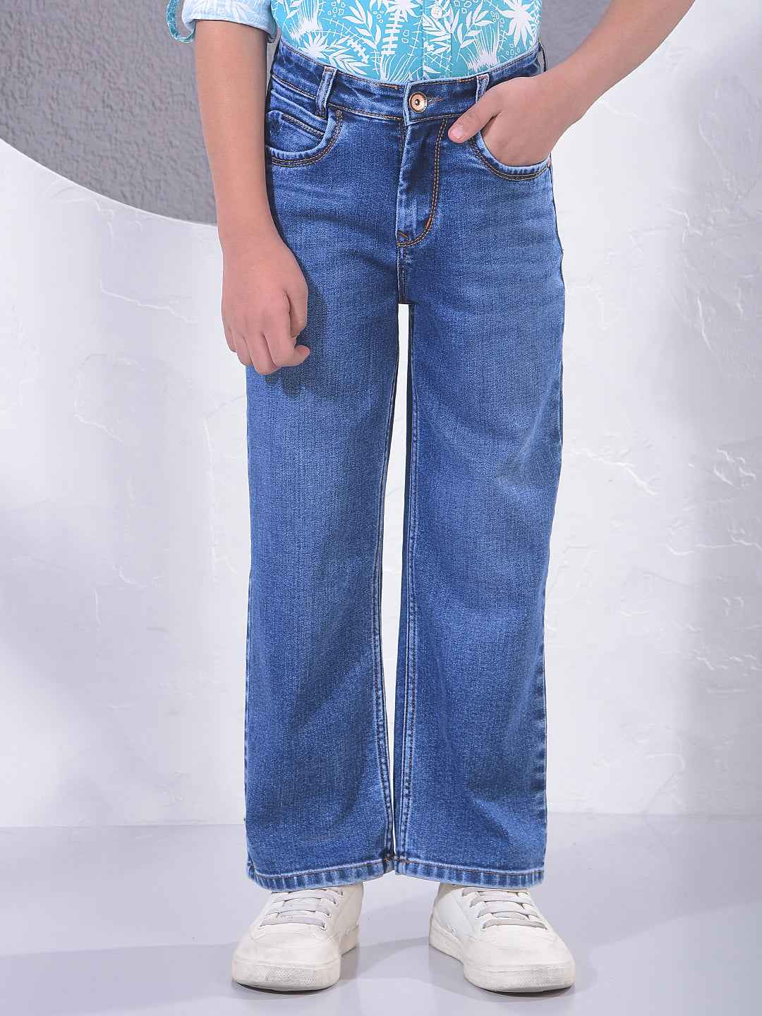 Deep Blue Urban Baggy Jeans