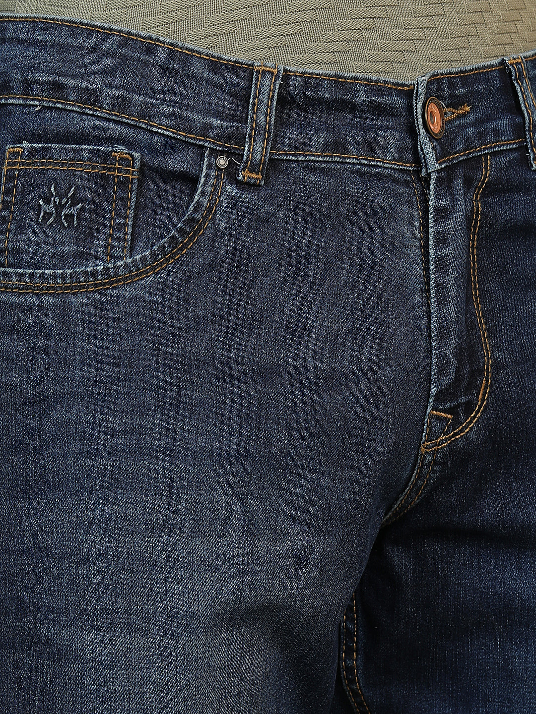 Blue Straight Stretchable Jeans