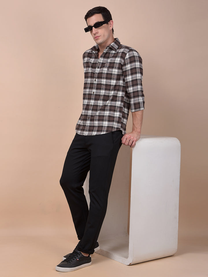 Navy Blue Printed Trousers