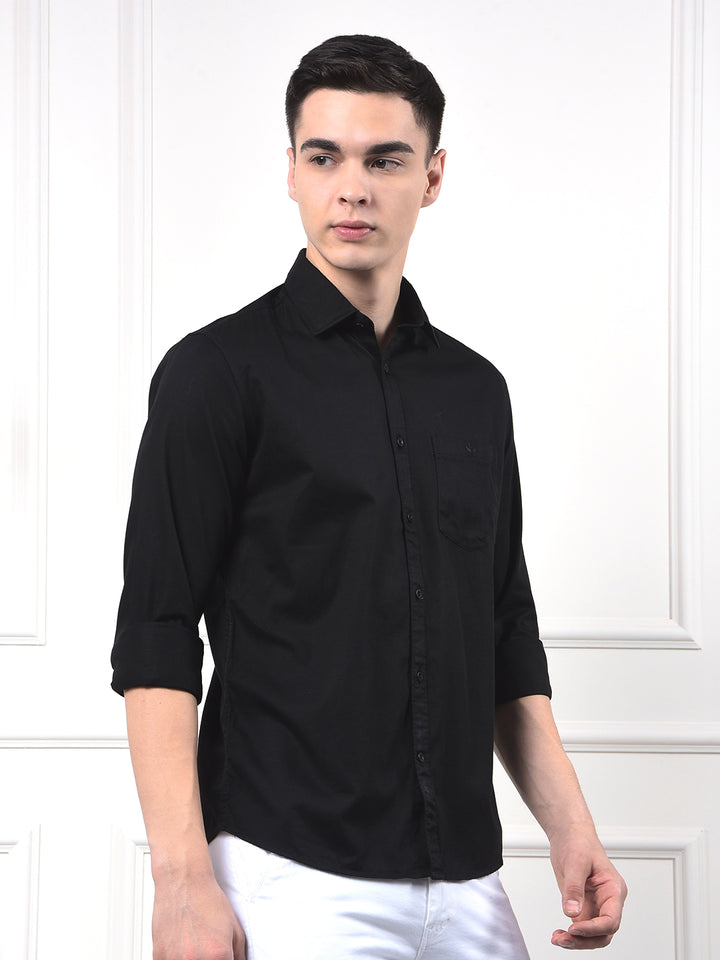 Shadow Black Formal Shirt