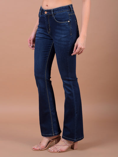 Streamlined Blue Bootcut Jeans