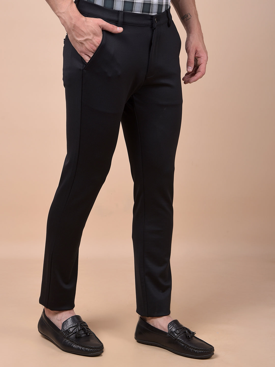 Essential Vibe Black Knitted Trousers