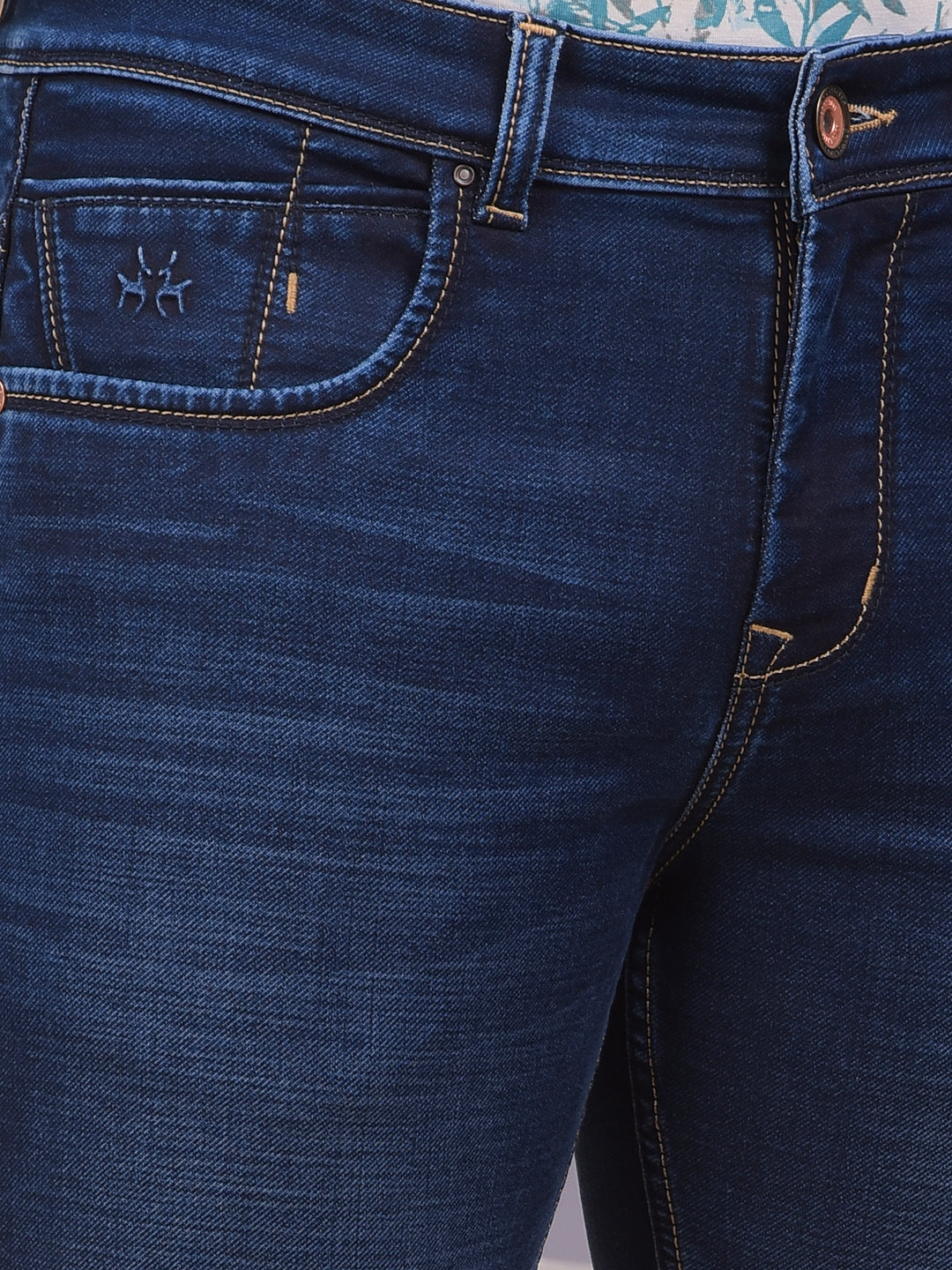 Urbanedge Slim Dark Wash Blue Jeans