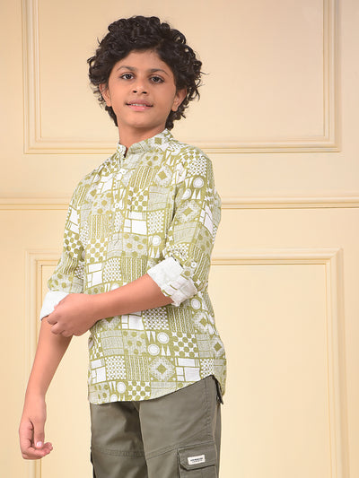 Swanky Green Printed Kurta