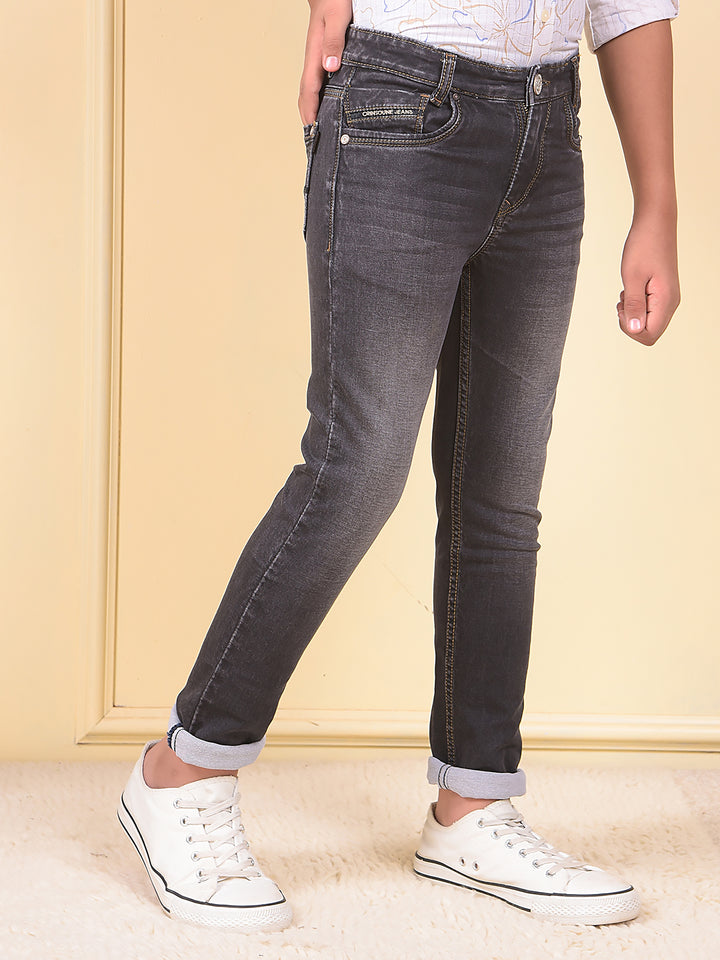 Modish Slim Fit Black Jeans