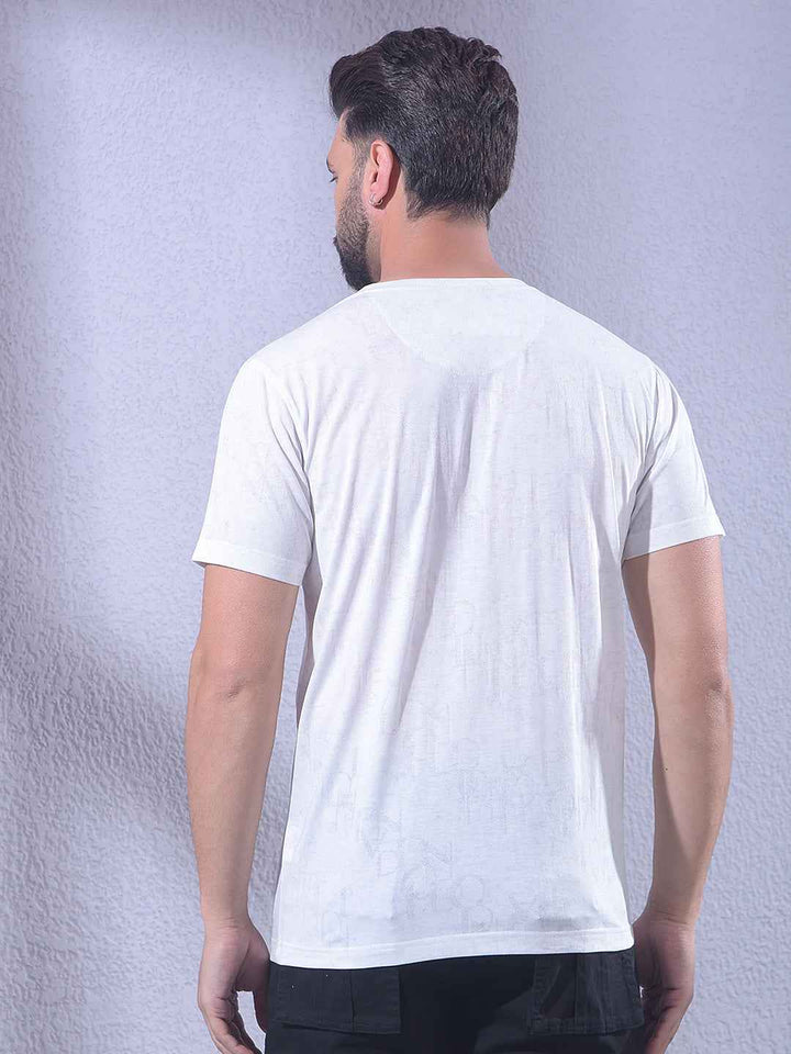 White Jacquard T-Shirt