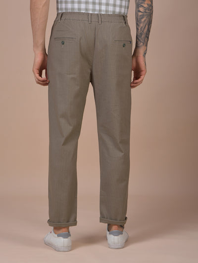 Olive Printed Trousers