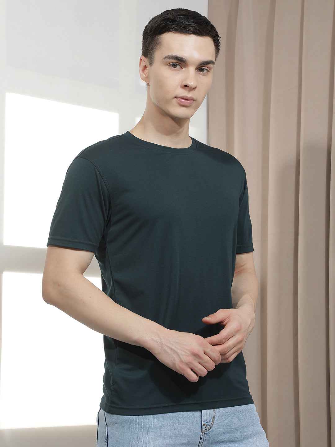 Deep Ocean Blue Basic T-Shirt