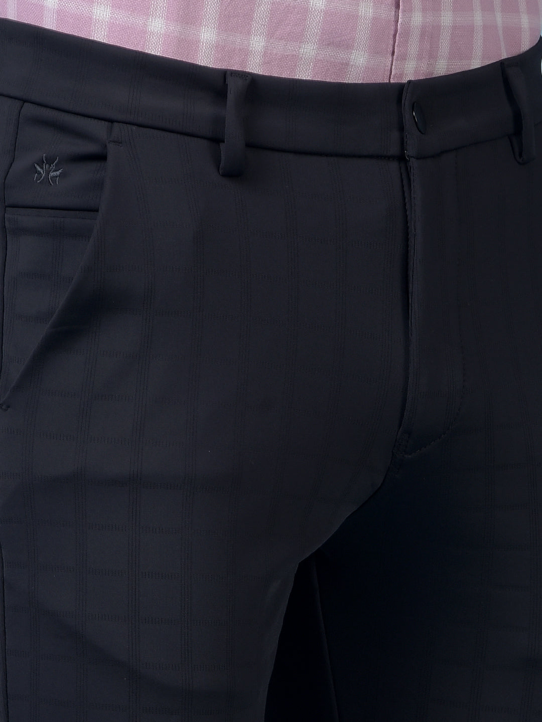 Classique Black Checked Trousers