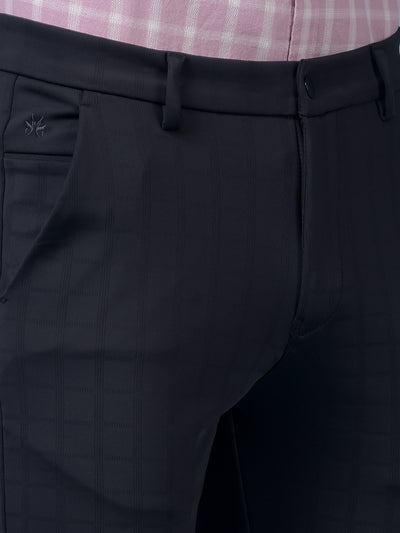 Classique Black Checked Trousers