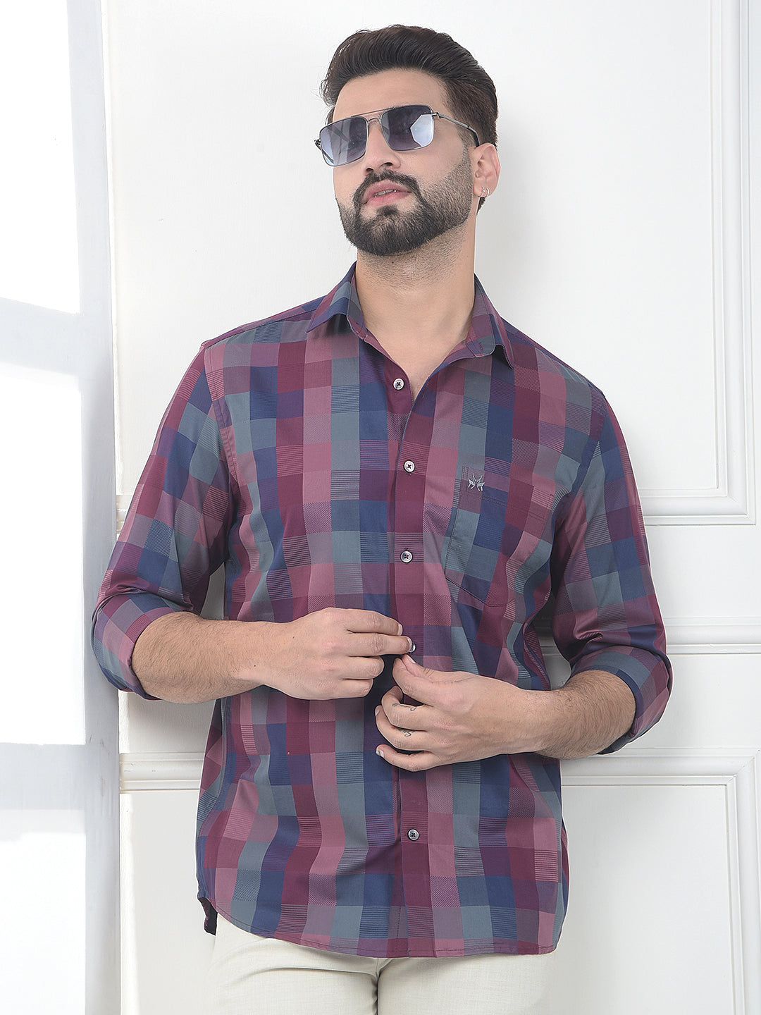 Multi-Color Printed 100% Cotton Shirt