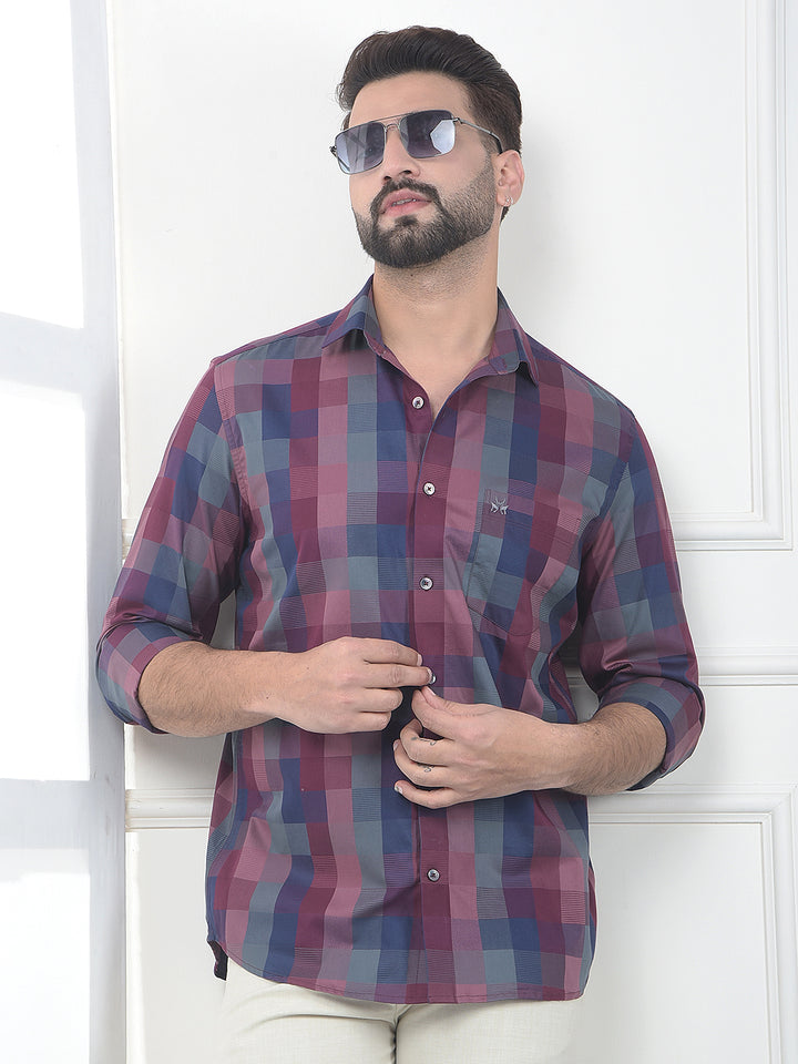 Multi-Color Printed 100% Cotton Shirt
