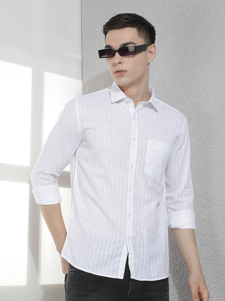 White Striped Shirt