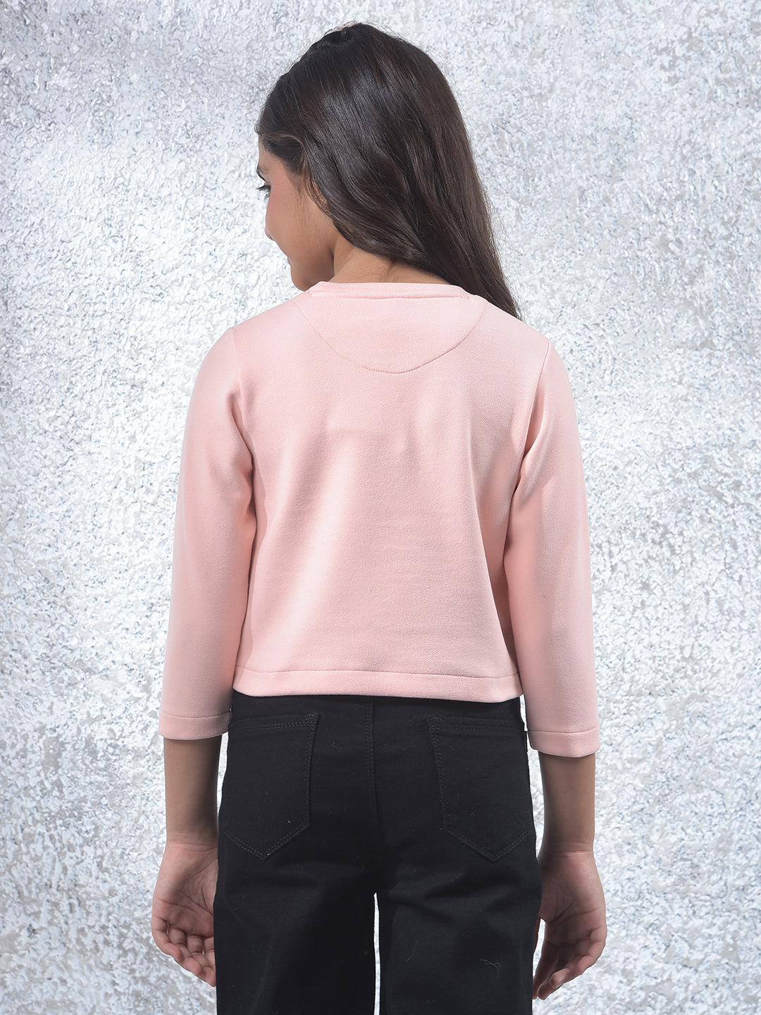Modern Pink Knitted T-Shirt