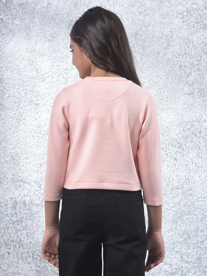 Modern Pink Knitted T-Shirt