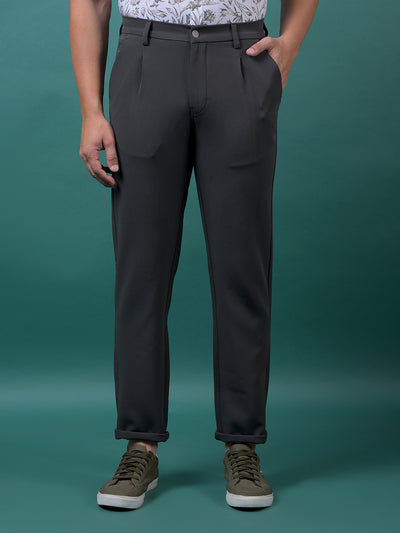 Grey Korean Fit Trousers