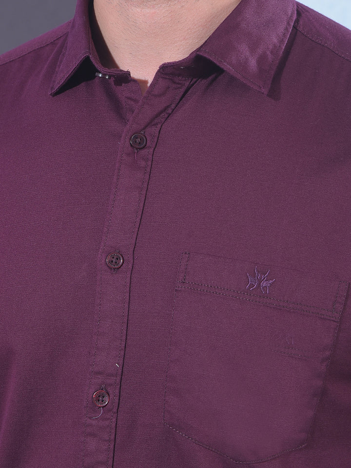 Rich Wine Maroon Shirt