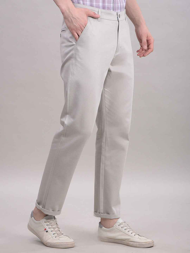 Beige Chinos Trousers