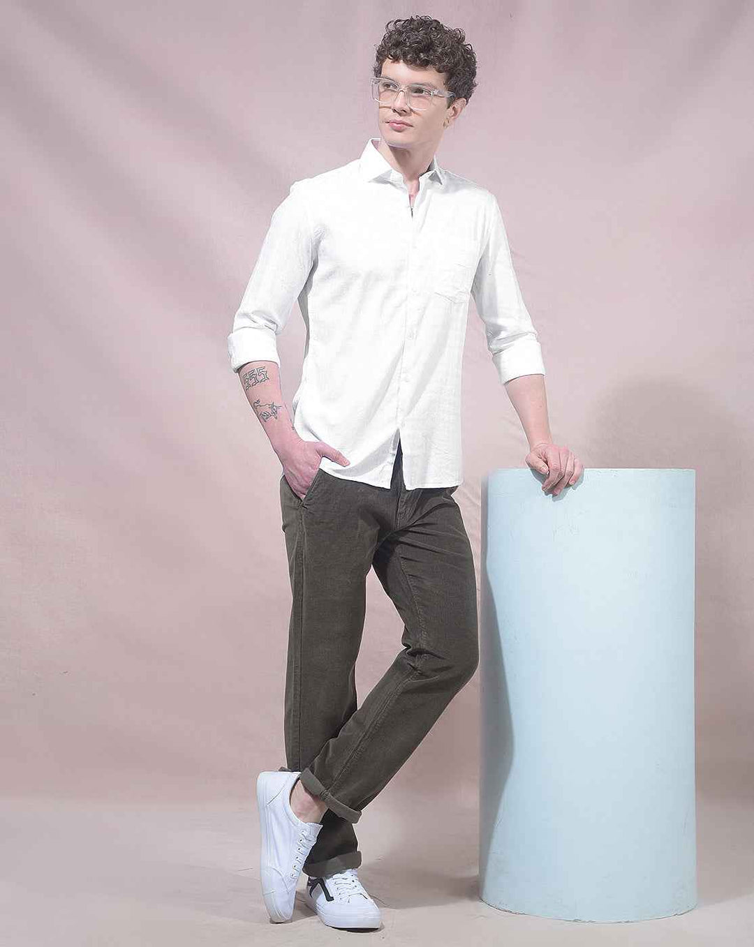 White Luxe Casual Shirt