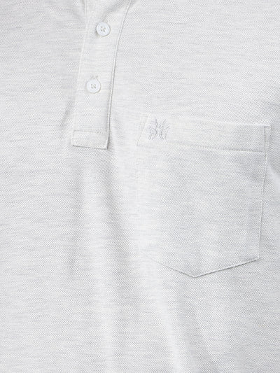 Grey Polo Neck T-Shirt