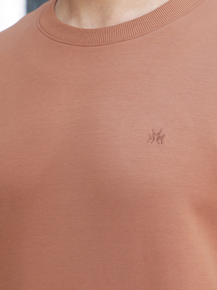 Brown Round Neck Sweatshirt