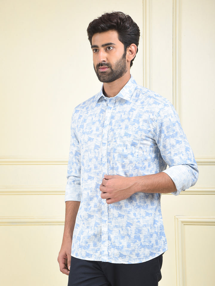 Fresh Look Blue Printed Shirt
