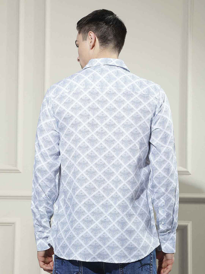 Heritage Blue Printed Shirt