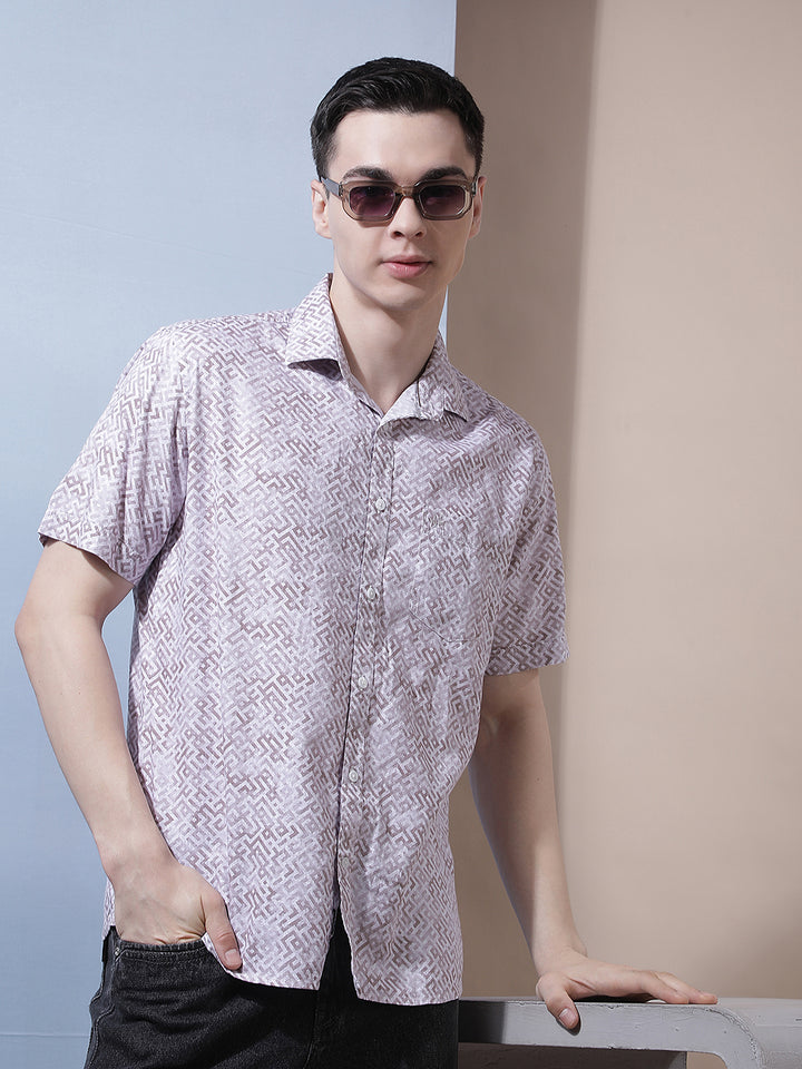 Pink Graphic Print Shirt