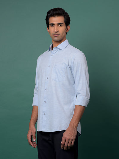 Blue Jacquard Shirt