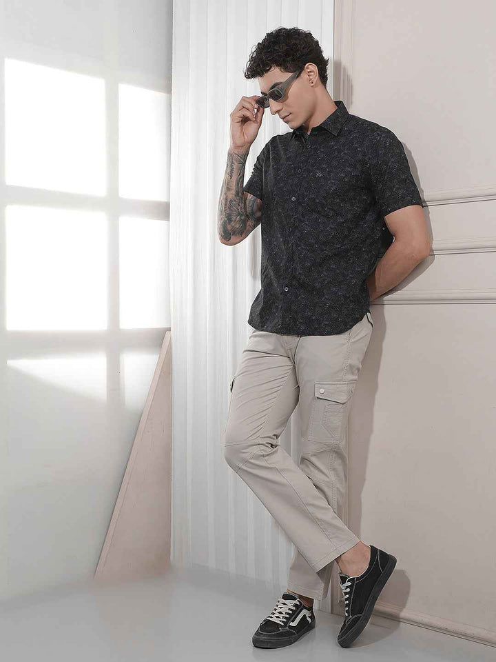 Comfortable Cream Casual Cargo Trousers
