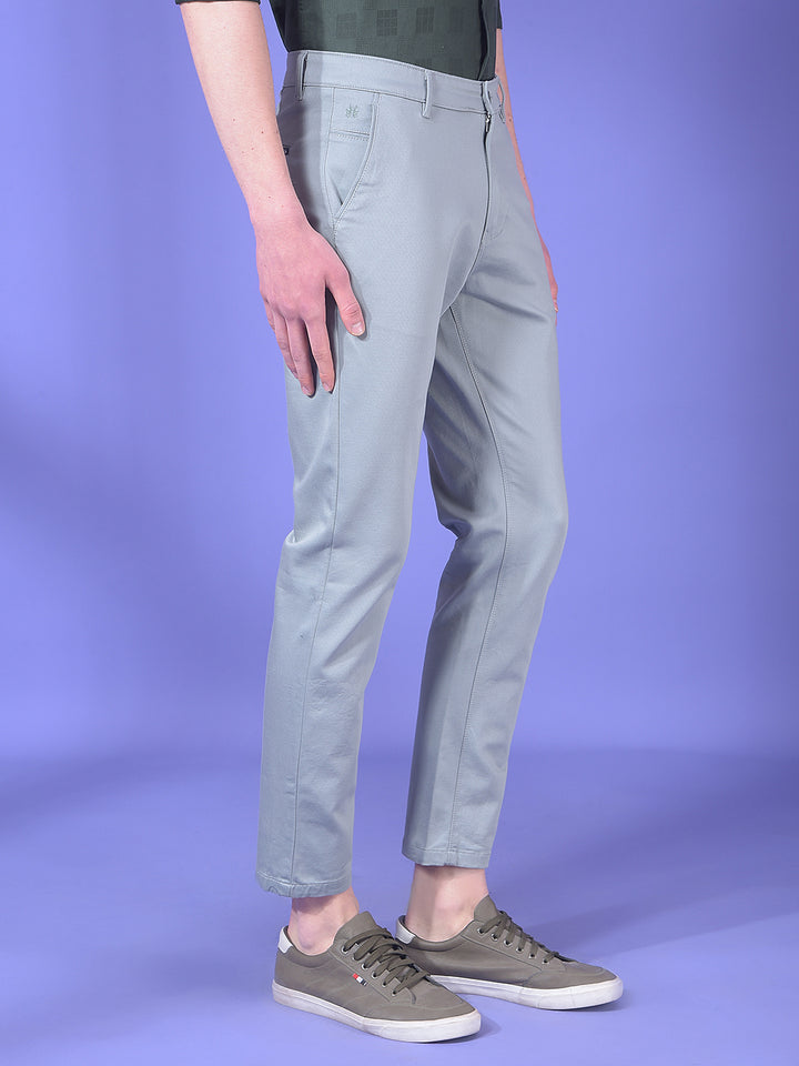 Grey Dobby Trousers