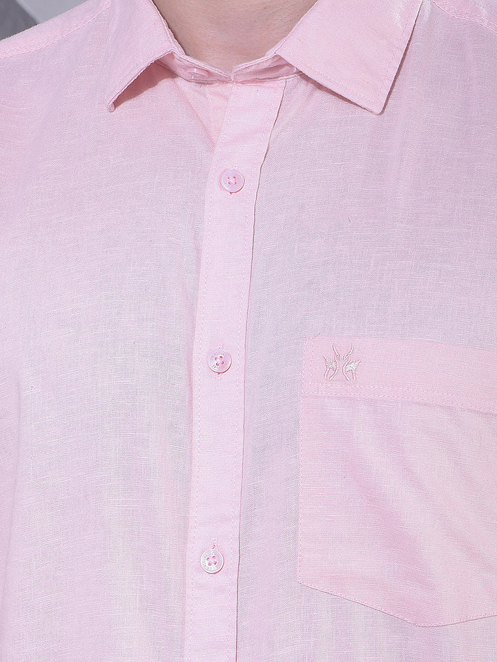 Soft Peach Linen Shirt